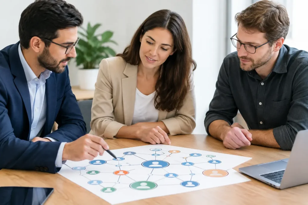 Mapeo de relaciones entre socios para crecer